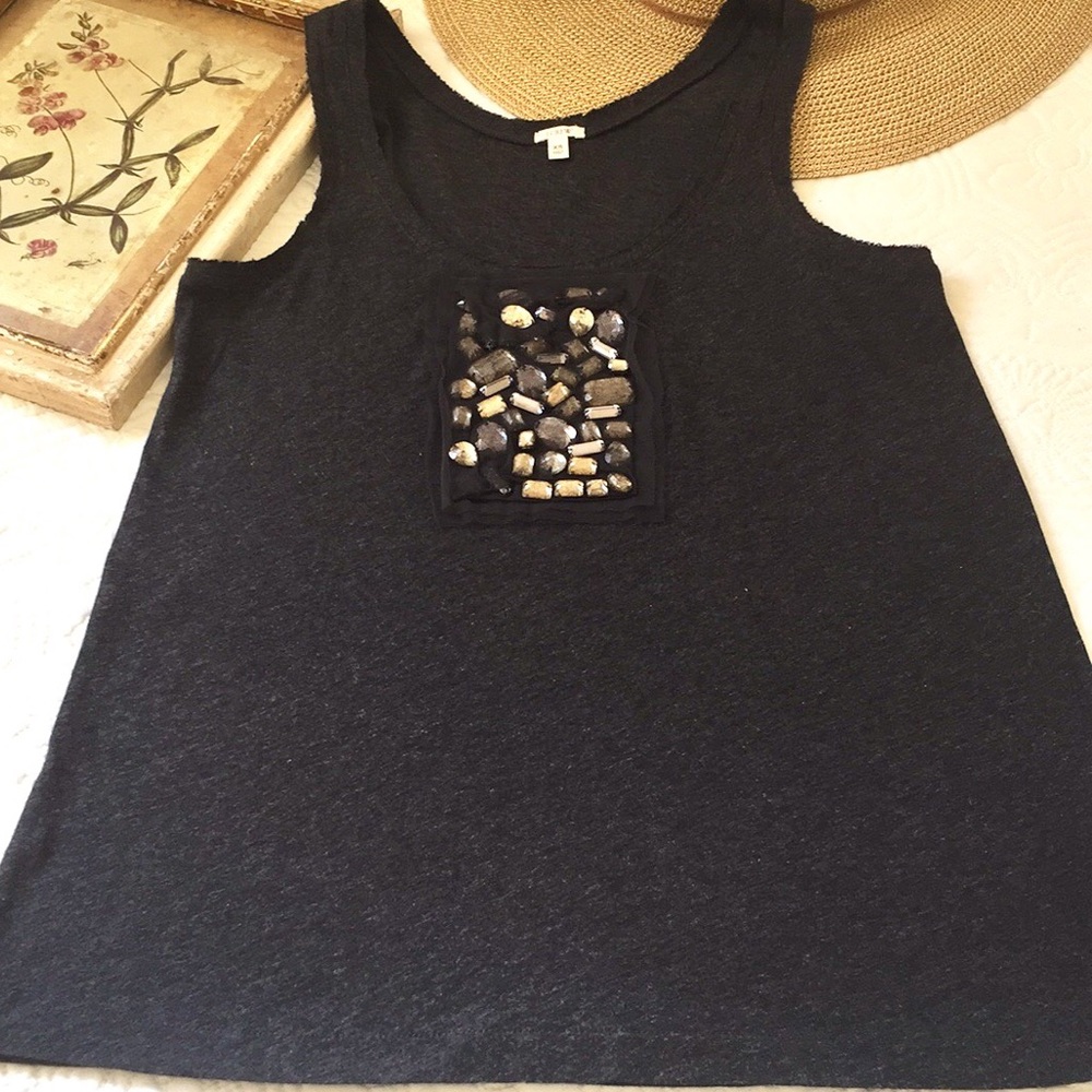 J. Crew Jeweled Tank Top - Picture 7 of 8